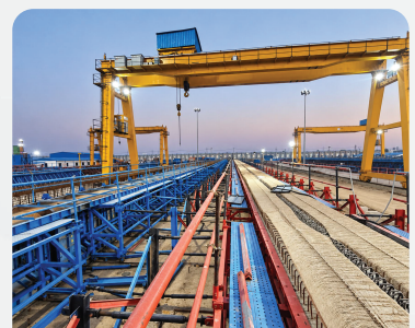 Delhi Metro girder production yard